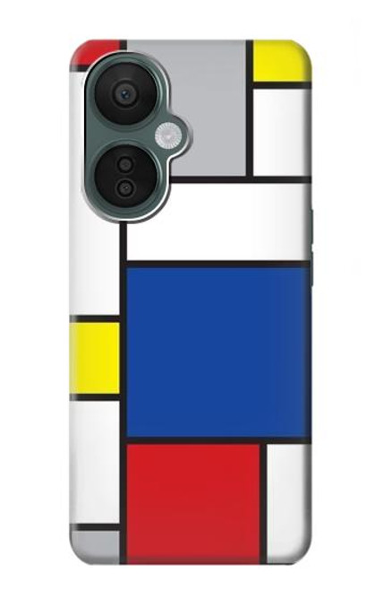 W3536 Modern Art Hülle Schutzhülle Taschen und Leder Flip für OnePlus Nord CE 3 Lite, Nord N30 5G