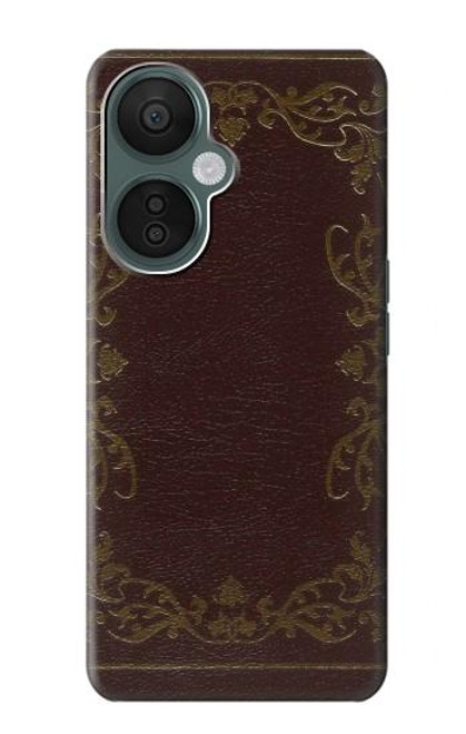 W3553 Vintage Book Cover Hülle Schutzhülle Taschen und Leder Flip für OnePlus Nord CE 3 Lite, Nord N30 5G