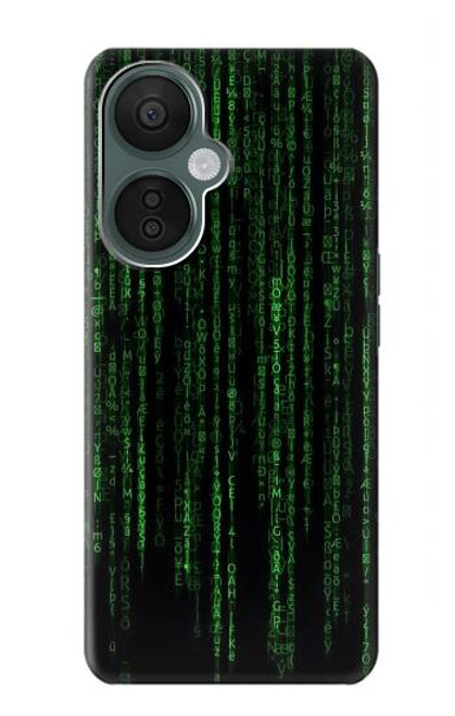 W3668 Binary Code Hülle Schutzhülle Taschen und Leder Flip für OnePlus Nord CE 3 Lite, Nord N30 5G