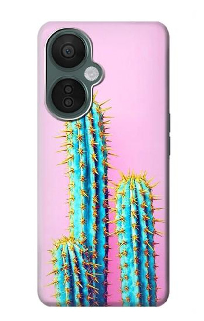 W3673 Cactus Hülle Schutzhülle Taschen und Leder Flip für OnePlus Nord CE 3 Lite, Nord N30 5G