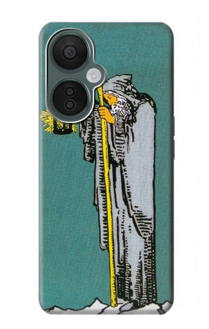 W3741 Tarot Card The Hermit Hülle Schutzhülle Taschen und Leder Flip für OnePlus Nord CE 3 Lite, Nord N30 5G