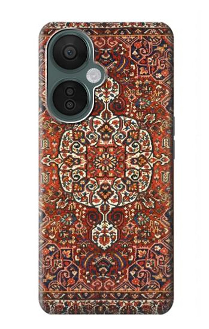 W3813 Persian Carpet Rug Pattern Hülle Schutzhülle Taschen und Leder Flip für OnePlus Nord CE 3 Lite, Nord N30 5G