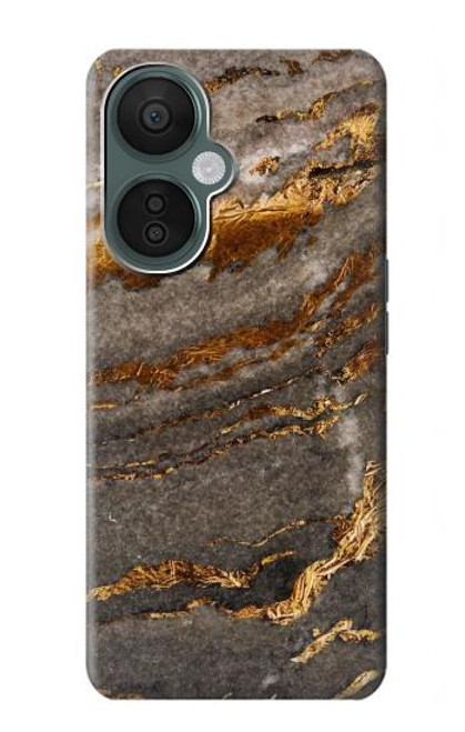 W3886 Gray Marble Rock Hülle Schutzhülle Taschen und Leder Flip für OnePlus Nord CE 3 Lite, Nord N30 5G