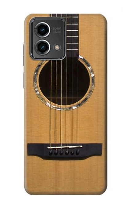 W0057 Acoustic Guitar Hülle Schutzhülle Taschen und Leder Flip für Motorola Moto G Stylus 5G (2023)