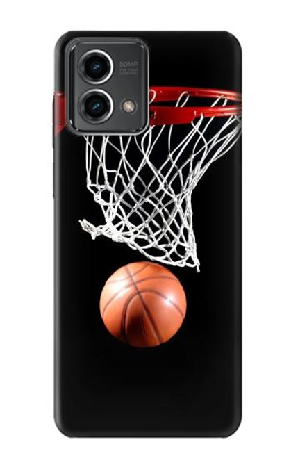 W0066 Basketball Hülle Schutzhülle Taschen und Leder Flip für Motorola Moto G Stylus 5G (2023)