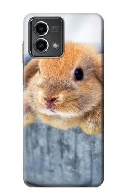 W0242 Cute Rabbit Hülle Schutzhülle Taschen und Leder Flip für Motorola Moto G Stylus 5G (2023)