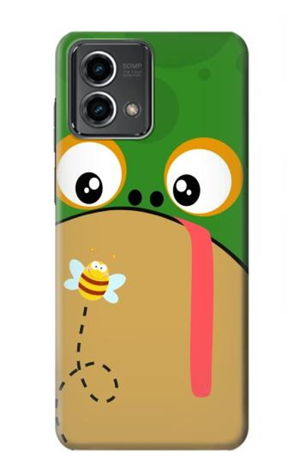 W2765 Frog Bee Cute Cartoon Hülle Schutzhülle Taschen und Leder Flip für Motorola Moto G Stylus 5G (2023)