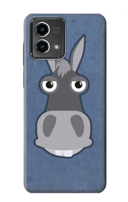 W3271 Donkey Cartoon Hülle Schutzhülle Taschen und Leder Flip für Motorola Moto G Stylus 5G (2023)