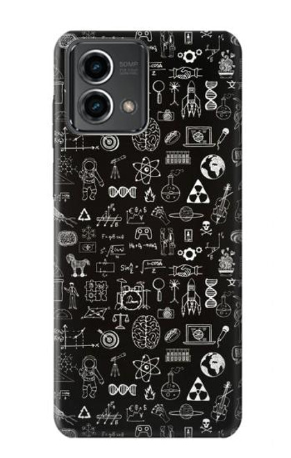 W3426 Blackboard Science Hülle Schutzhülle Taschen und Leder Flip für Motorola Moto G Stylus 5G (2023)