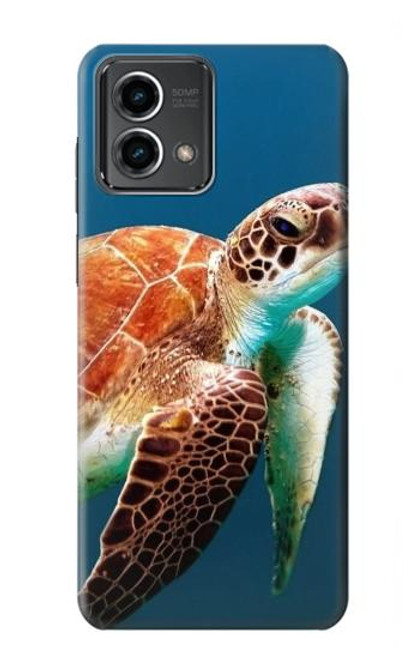 W3497 Green Sea Turtle Hülle Schutzhülle Taschen und Leder Flip für Motorola Moto G Stylus 5G (2023)