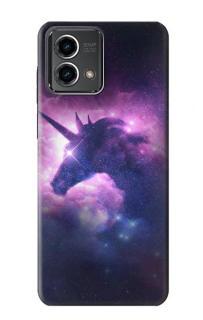 W3538 Unicorn Galaxy Hülle Schutzhülle Taschen und Leder Flip für Motorola Moto G Stylus 5G (2023)