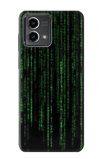 W3668 Binary Code Hülle Schutzhülle Taschen und Leder Flip für Motorola Moto G Stylus 5G (2023)