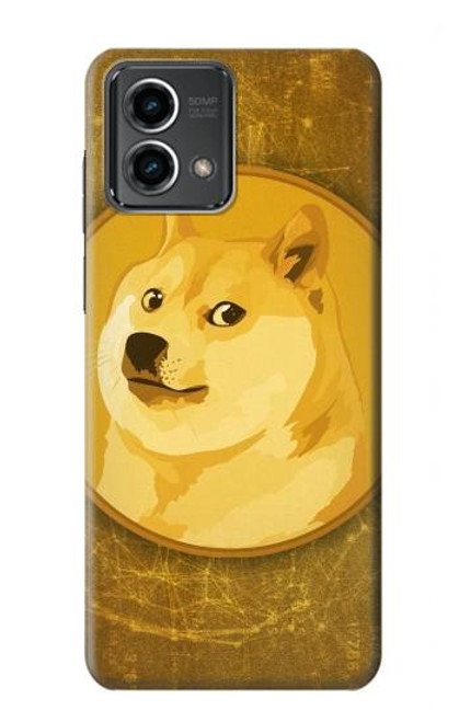 W3826 Dogecoin Shiba Hülle Schutzhülle Taschen und Leder Flip für Motorola Moto G Stylus 5G (2023)