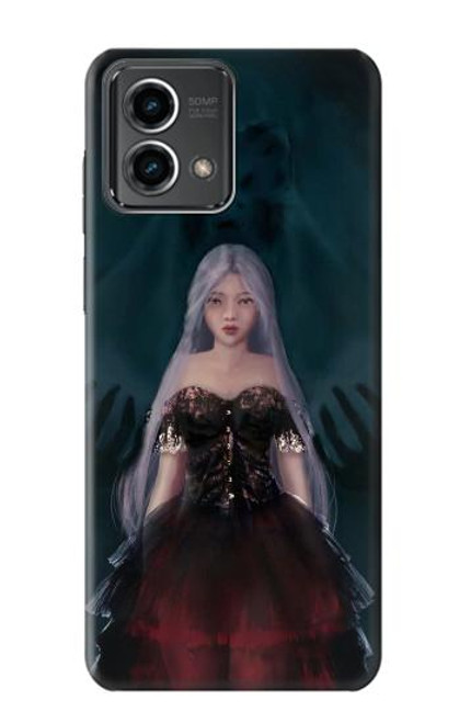 W3847 Lilith Devil Bride Gothic Girl Skull Grim Reaper Hülle Schutzhülle Taschen und Leder Flip für Motorola Moto G Stylus 5G (2023)