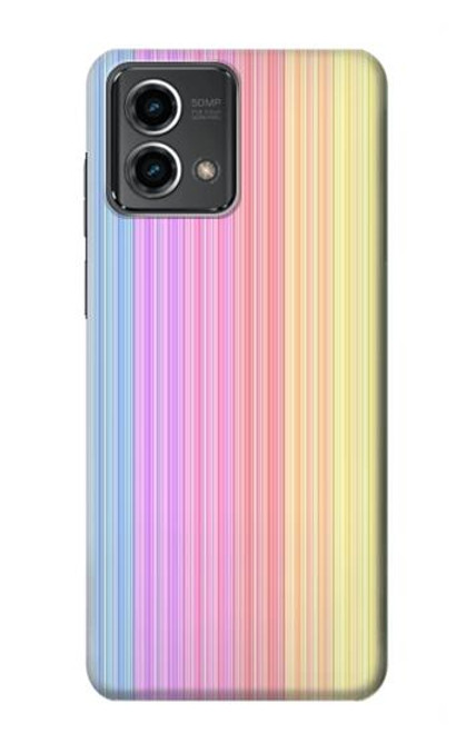 W3849 Colorful Vertical Colors Hülle Schutzhülle Taschen und Leder Flip für Motorola Moto G Stylus 5G (2023)
