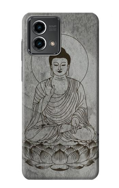 W3873 Buddha Line Art Hülle Schutzhülle Taschen und Leder Flip für Motorola Moto G Stylus 5G (2023)