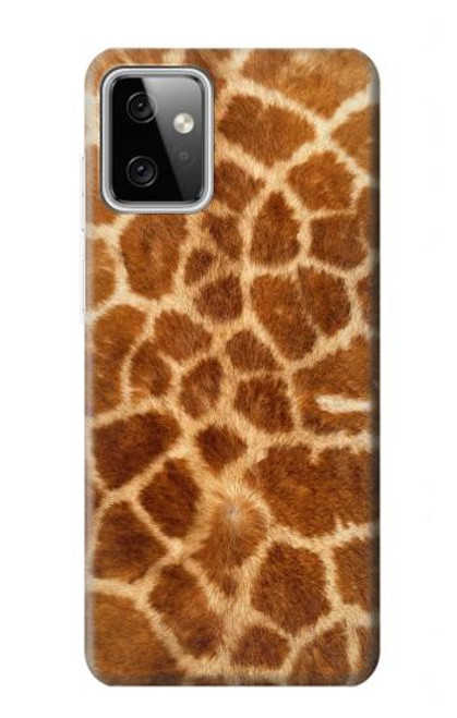 W0422 Giraffe Skin Hülle Schutzhülle Taschen und Leder Flip für Motorola Moto G Power (2023) 5G