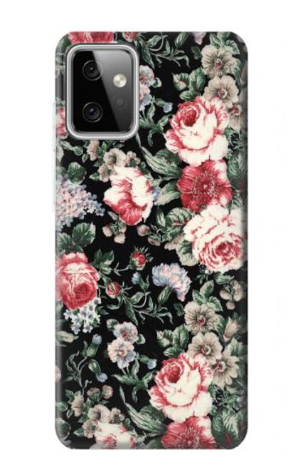 W2727 Vintage Rose Pattern Hülle Schutzhülle Taschen und Leder Flip für Motorola Moto G Power (2023) 5G