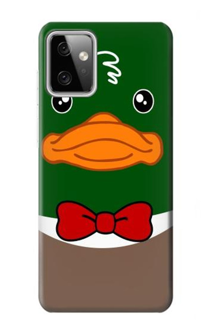 W2762 Green Head Mallard Duck Tuxedo Cartoon Hülle Schutzhülle Taschen und Leder Flip für Motorola Moto G Power (2023) 5G