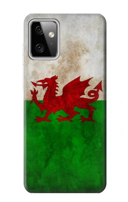 W2976 Wales Football Soccer Flag Hülle Schutzhülle Taschen und Leder Flip für Motorola Moto G Power (2023) 5G