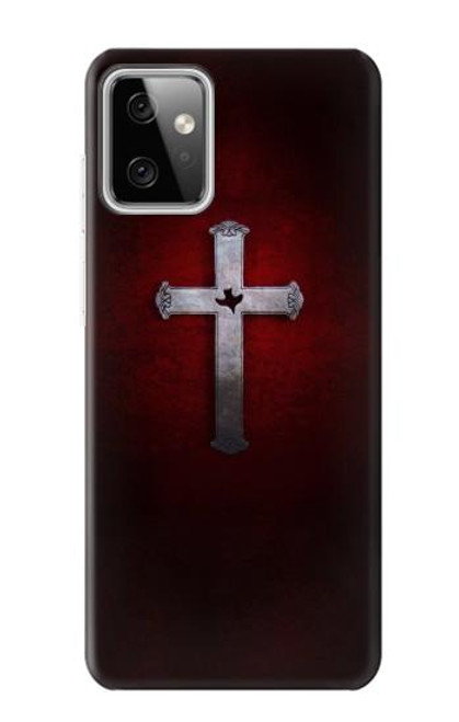 W3160 Christian Cross Hülle Schutzhülle Taschen und Leder Flip für Motorola Moto G Power (2023) 5G