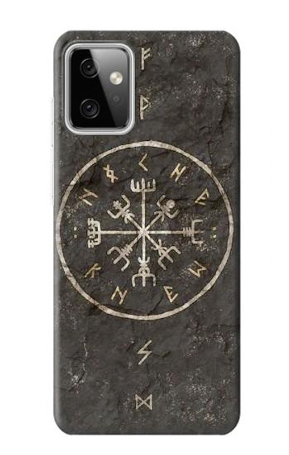 W3413 Norse Ancient Viking Symbol Hülle Schutzhülle Taschen und Leder Flip für Motorola Moto G Power (2023) 5G