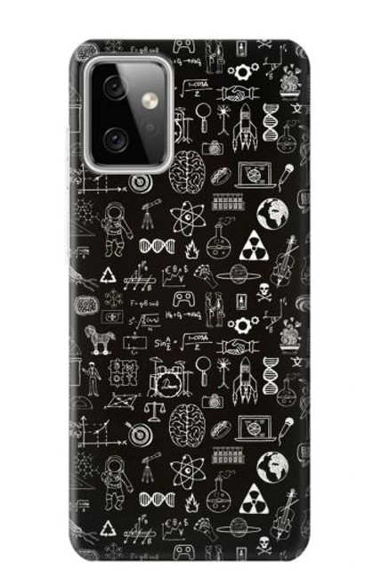 W3426 Blackboard Science Hülle Schutzhülle Taschen und Leder Flip für Motorola Moto G Power (2023) 5G