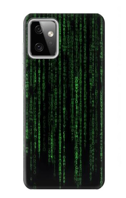 W3668 Binary Code Hülle Schutzhülle Taschen und Leder Flip für Motorola Moto G Power (2023) 5G