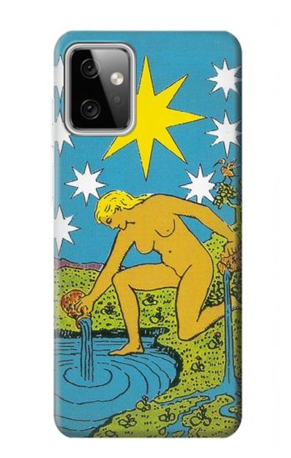 W3744 Tarot Card The Star Hülle Schutzhülle Taschen und Leder Flip für Motorola Moto G Power (2023) 5G