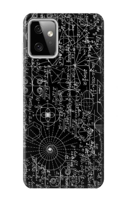 W3808 Mathematics Blackboard Hülle Schutzhülle Taschen und Leder Flip für Motorola Moto G Power (2023) 5G