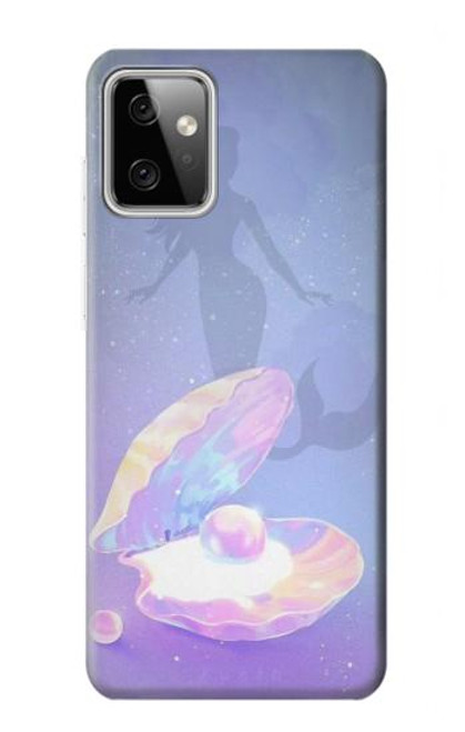 W3823 Beauty Pearl Mermaid Hülle Schutzhülle Taschen und Leder Flip für Motorola Moto G Power (2023) 5G