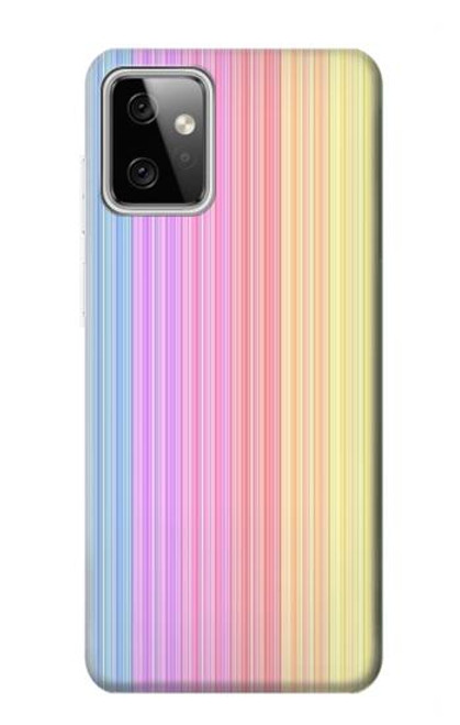 W3849 Colorful Vertical Colors Hülle Schutzhülle Taschen und Leder Flip für Motorola Moto G Power (2023) 5G