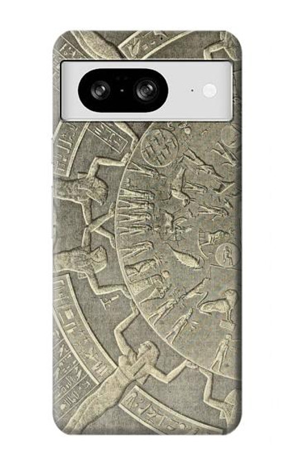 W3396 Dendera Zodiac Ancient Egypt Hülle Schutzhülle Taschen und Leder Flip für Google Pixel 8