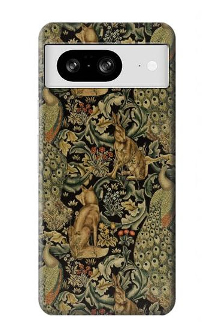 W3661 William Morris Forest Velvet Hülle Schutzhülle Taschen und Leder Flip für Google Pixel 8
