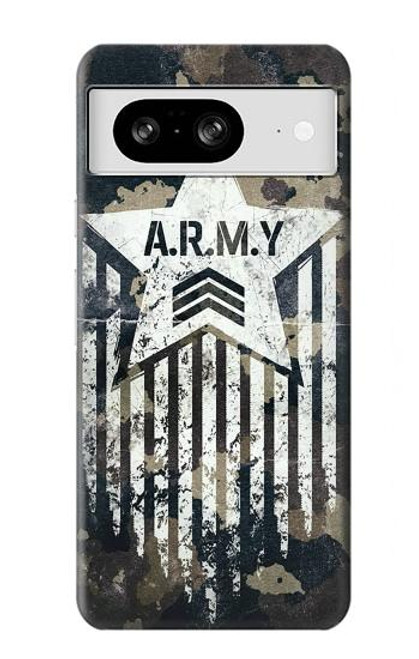 W3666 Army Camo Camouflage Hülle Schutzhülle Taschen und Leder Flip für Google Pixel 8