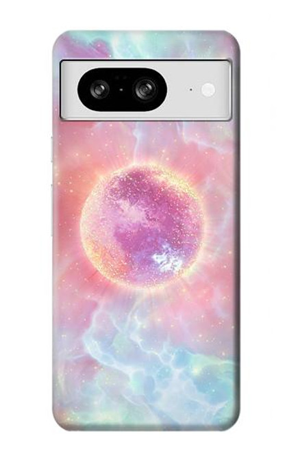 W3709 Pink Galaxy Hülle Schutzhülle Taschen und Leder Flip für Google Pixel 8