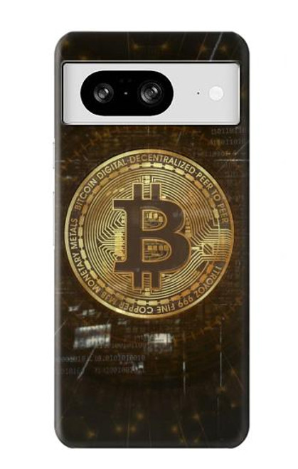 W3798 Cryptocurrency Bitcoin Hülle Schutzhülle Taschen und Leder Flip für Google Pixel 8