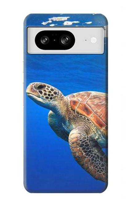 W3898 Sea Turtle Hülle Schutzhülle Taschen und Leder Flip für Google Pixel 8