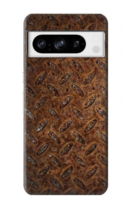 W0542 Rust Texture Hülle Schutzhülle Taschen und Leder Flip für Google Pixel 8 pro