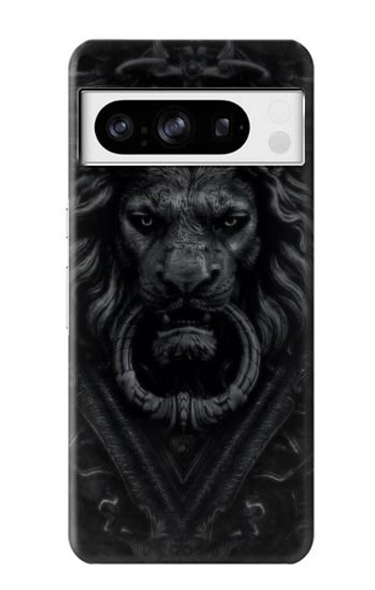 W3619 Dark Gothic Lion Hülle Schutzhülle Taschen und Leder Flip für Google Pixel 8 pro