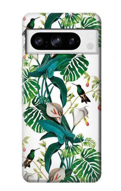 W3697 Leaf Life Birds Hülle Schutzhülle Taschen und Leder Flip für Google Pixel 8 pro