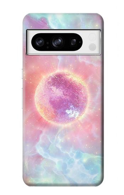 W3709 Pink Galaxy Hülle Schutzhülle Taschen und Leder Flip für Google Pixel 8 pro