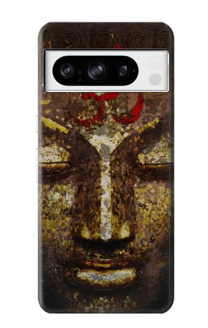 W3874 Buddha Face Ohm Symbol Hülle Schutzhülle Taschen und Leder Flip für Google Pixel 8 pro