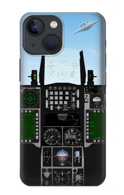 W3933 Fighter Aircraft UFO Hülle Schutzhülle Taschen und Leder Flip für iPhone 14