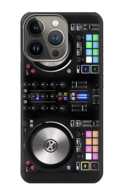 W3931 DJ Mixer Graphic Paint Hülle Schutzhülle Taschen und Leder Flip für iPhone 13