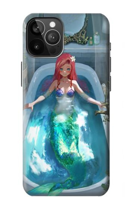 W3911 Cute Little Mermaid Aqua Spa Hülle Schutzhülle Taschen und Leder Flip für iPhone 12 Pro Max