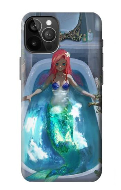 W3912 Cute Little Mermaid Aqua Spa Hülle Schutzhülle Taschen und Leder Flip für iPhone 12 Pro Max