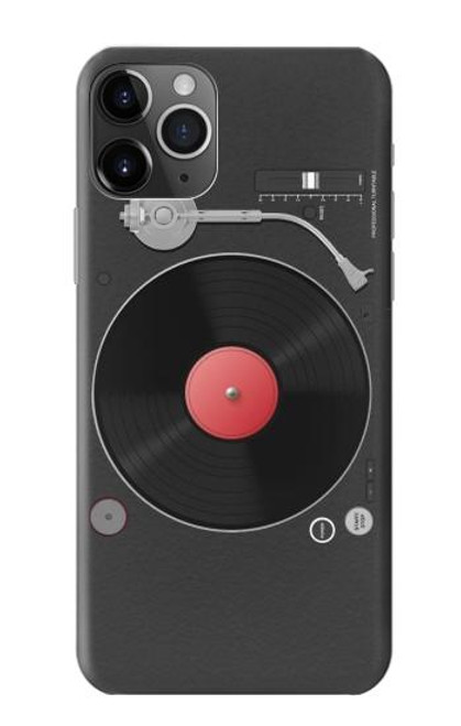 W3952 Turntable Vinyl Record Player Graphic Hülle Schutzhülle Taschen und Leder Flip für iPhone 11 Pro