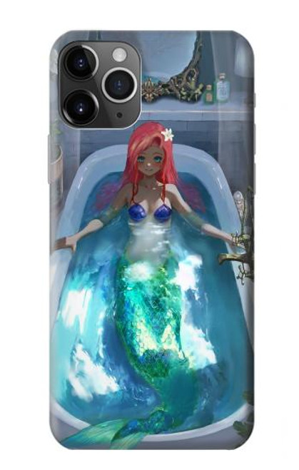 W3912 Cute Little Mermaid Aqua Spa Hülle Schutzhülle Taschen und Leder Flip für iPhone 11 Pro Max