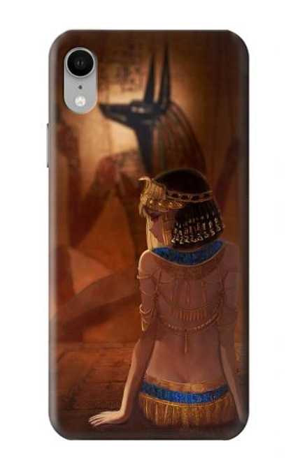 W3919 Egyptian Queen Cleopatra Anubis Hülle Schutzhülle Taschen und Leder Flip für iPhone XR